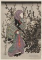 夜の梅の木の女 1847年 渓斎英泉 日本人